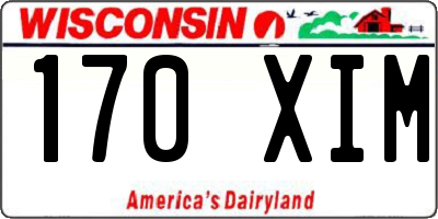 WI license plate 170XIM
