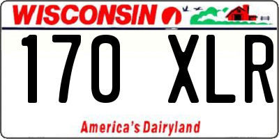 WI license plate 170XLR
