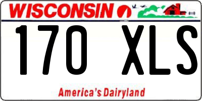 WI license plate 170XLS