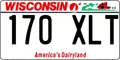 WI license plate 170XLT