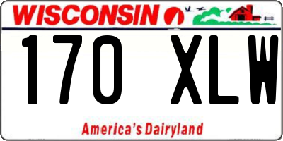 WI license plate 170XLW