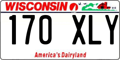 WI license plate 170XLY