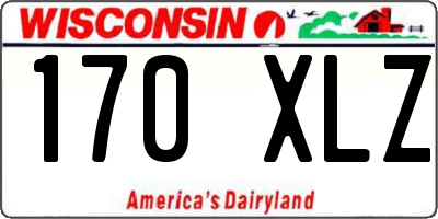 WI license plate 170XLZ