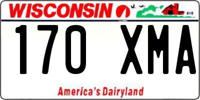 WI license plate 170XMA
