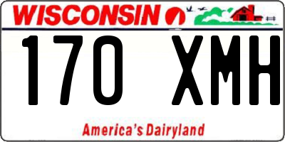 WI license plate 170XMH
