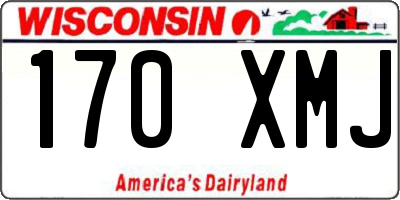 WI license plate 170XMJ