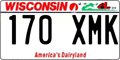 WI license plate 170XMK