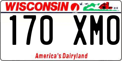 WI license plate 170XMO