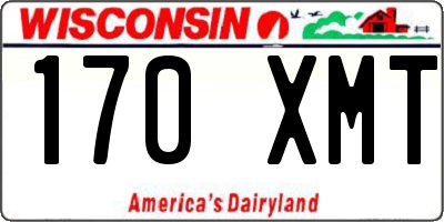 WI license plate 170XMT