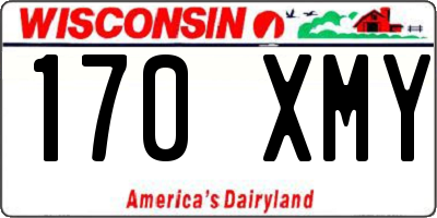WI license plate 170XMY