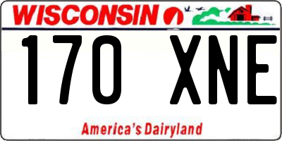 WI license plate 170XNE