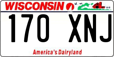 WI license plate 170XNJ