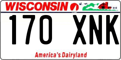 WI license plate 170XNK