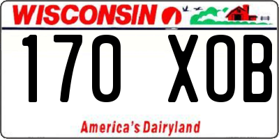 WI license plate 170XOB