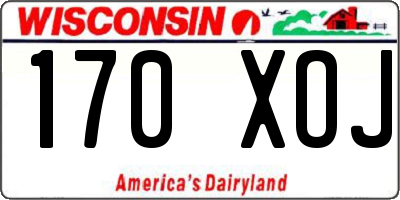 WI license plate 170XOJ