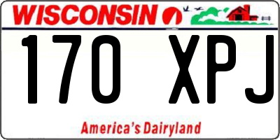 WI license plate 170XPJ