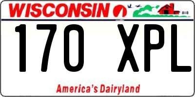 WI license plate 170XPL