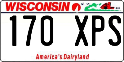 WI license plate 170XPS