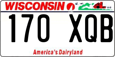 WI license plate 170XQB