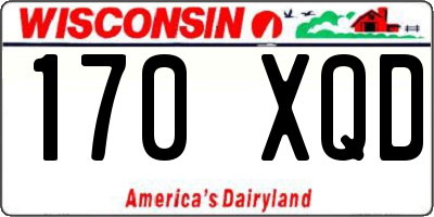 WI license plate 170XQD