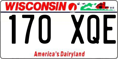 WI license plate 170XQE