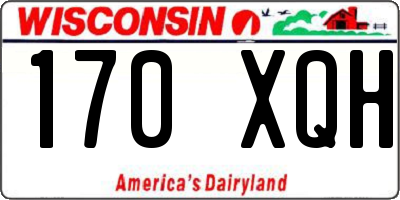 WI license plate 170XQH