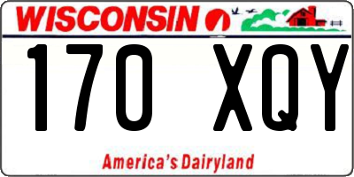 WI license plate 170XQY