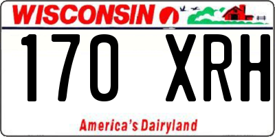 WI license plate 170XRH