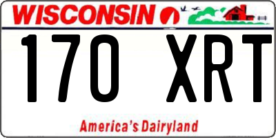 WI license plate 170XRT
