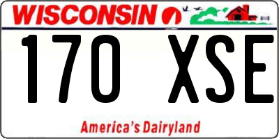 WI license plate 170XSE