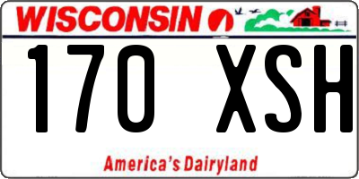 WI license plate 170XSH