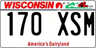 WI license plate 170XSM