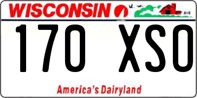 WI license plate 170XSO