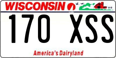 WI license plate 170XSS