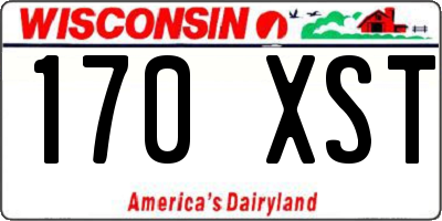 WI license plate 170XST