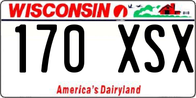 WI license plate 170XSX