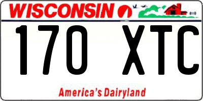 WI license plate 170XTC