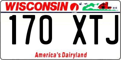 WI license plate 170XTJ