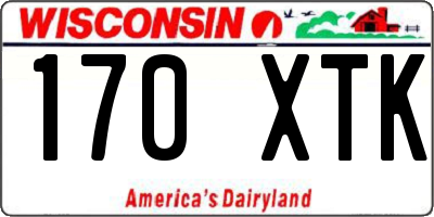 WI license plate 170XTK