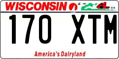 WI license plate 170XTM
