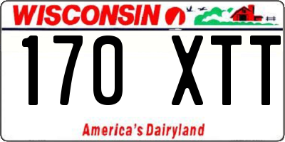 WI license plate 170XTT