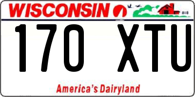 WI license plate 170XTU