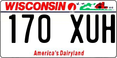 WI license plate 170XUH