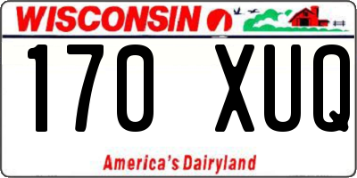 WI license plate 170XUQ