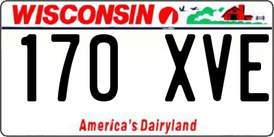 WI license plate 170XVE
