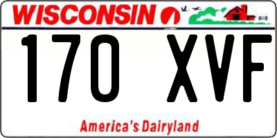 WI license plate 170XVF