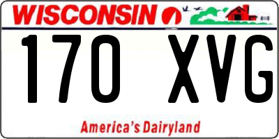 WI license plate 170XVG