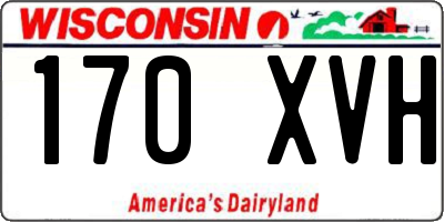WI license plate 170XVH