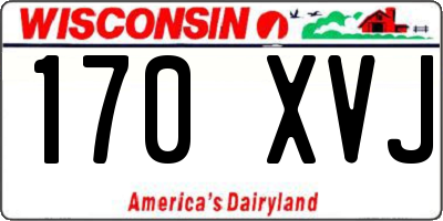 WI license plate 170XVJ