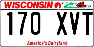 WI license plate 170XVT